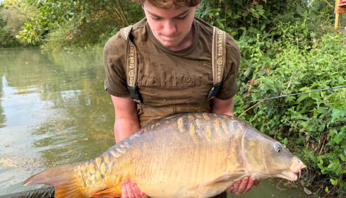 A 38 lb 9 oz carp from Eau De Vie North, Mirror, Jun 2026