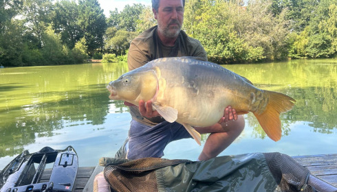 A 33 lb 8 oz carp from Eau De Vie North, Jul 2026