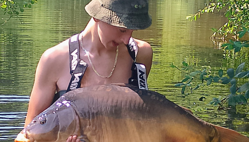 A 34 lb fish from Bears Lake, Carp, Aug 2024