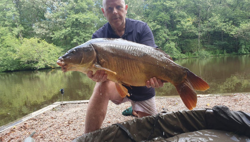 A 30 lb carp from Bears Lake, Jul 2024
