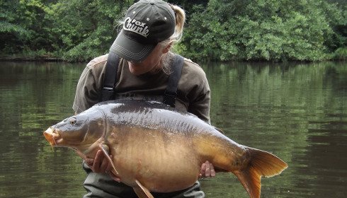 A carp from Bears Lake, Jan 2022