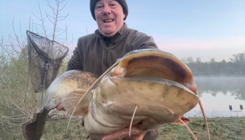 A 35 lb fish from Beaurepaire, Catfish, Apr 2025