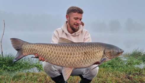 A 30 lb grass carp from Beaurepaire, Sep 2024
