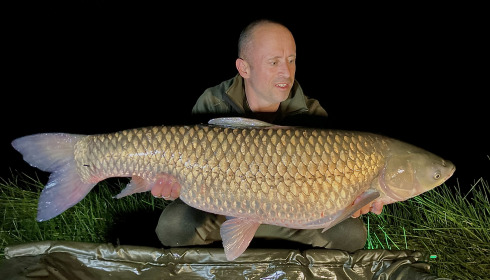 A 40 lb 2 oz fish from Beaurepaire, Grass carp on last night, Sep 2024