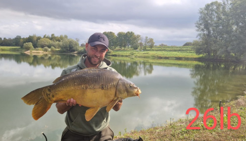 A 26 lb 8 oz carp from Beaurepaire, Darren Lewis, Oct 2023