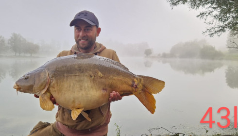 A 43 lb 8 oz carp from Beaurepaire, Darren Lewis, Oct 2023