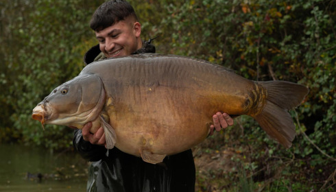 A 49 lb carp from Blue Lake, Ashley Day, Nov 2023