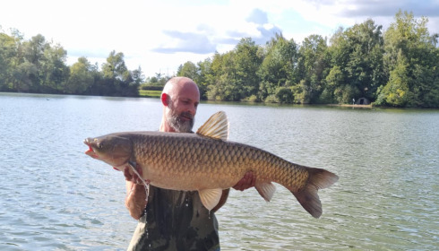 A 41 lb grass carp from Blue Lake, Jamie Taylor, Sep 2024