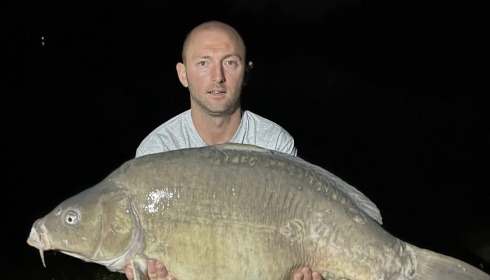A 36 lb carp from Blue Lake, Karl Domm, Sep 2023