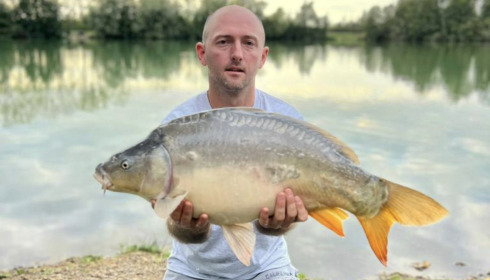A 21 lb carp from Blue Lake, Karl Domm, Sep 2023