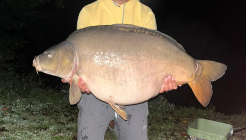 A 46 lb carp from Blue Lake, Ashley Polimis, Oct 2023