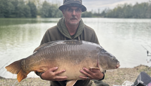 A 58 lb fish from Blue Lake, Steve Wallis, Oct 2023