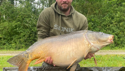 A 55 lb fish from Blue Lake, Jun 2024