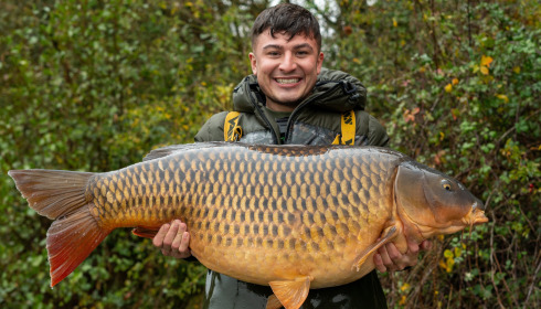 A 57 lb 2 oz carp from Blue Lake, Ashley Day, Nov 2023