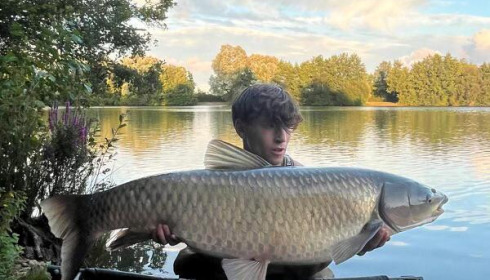 A grass carp from Blue Lake, Aug 2024