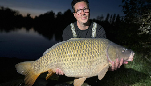 A 38 lb carp from Blue Lake, Elliot Franks, Oct 2023