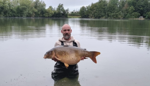 A 42 lb carp from Blue Lake, Jamie Taylor, Sep 2024