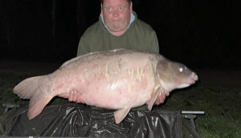 A 55 lb carp from Blue Lake, Terry Bentham, Oct 2023