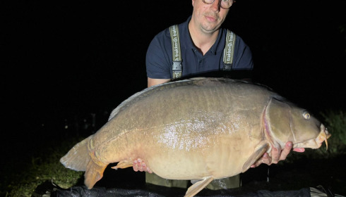 A 62 lb carp from Blue Lake, Elliot Franks, Oct 2023