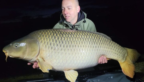 A 60 lb 10 oz carp from Brie, Apr 2024