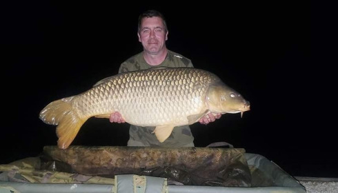 A 50 lb 9 oz carp from Brie, Apr 2024