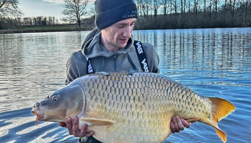 A 52 lb carp from Brie, Mar 2024