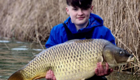 A 38 lb fish from Brocard Large, Lincoln P/B, Mar 2024