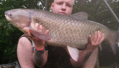 A 39 lb grass carp from Cailleaux, Damian Boczek, Jun 2024