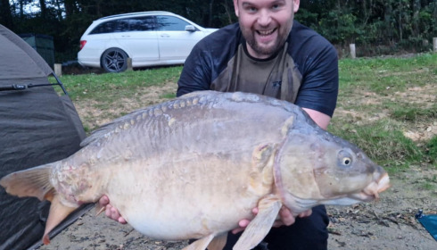A 53 lb 8 oz fish from Cailleaux, 53lb mirror, Oct 2024
