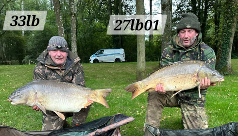A fish from Cailleaux, 33 & 27lb dbl run, Sep 2024