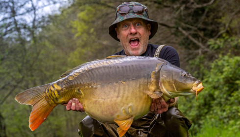 A 42 lb carp from Carp House, Apr 2025