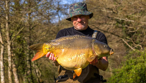 A 32 lb carp from Carp House, Apr 2025