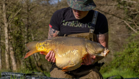 A 32 lb carp from Carp House, Apr 2025