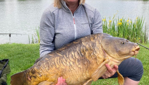 A 41 lb fish from Deux Iles, Karen's new pb, May 2024