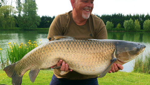 A 45 lb fish from Deux Iles, Dave's Grassy pb, May 2024