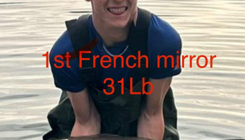 A 31 lb fish from Deux Iles, Mirror  and 1st pb, Apr 2024