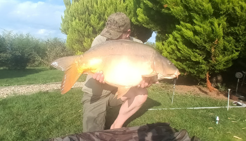 A 33 lb 6 oz fish from Deux Iles, 33.6 mirror, Sep 2023
