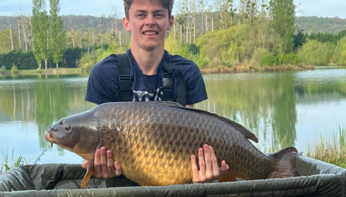 A 48 lb carp from Deux Iles, Ryan Baillie, Apr 2024