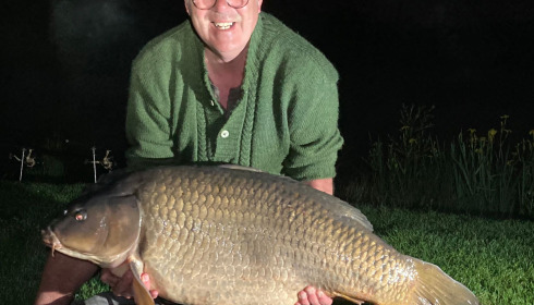 A 54 lb fish from Deux Iles, JJ's 54lb Common, May 2024