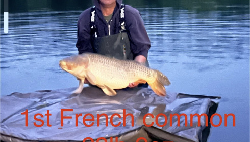A 28 lb 2 oz carp from Deux Iles, Tony Baillie, Apr 2024