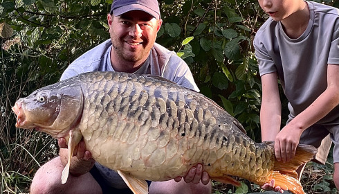 A 39 lb 5 oz fish from Eau De Vie North, 39.5lb fully scaled, Jul 2025