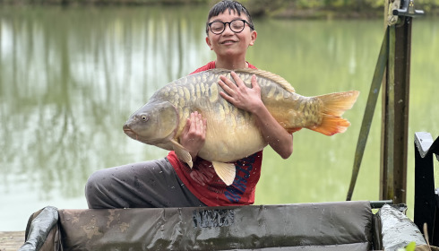 A 34 lb carp from Eau De Vie North, Coen Wolstenholme, Apr 2024