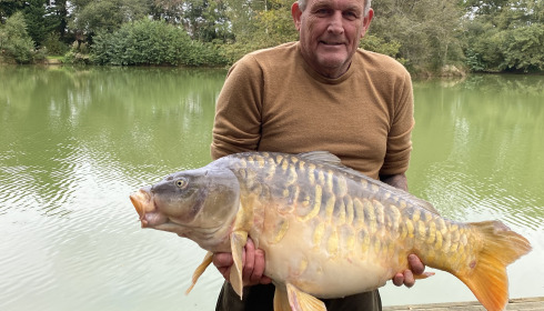A 46 lb fish from Eau De Vie North, Mirror carp, Sep 2024