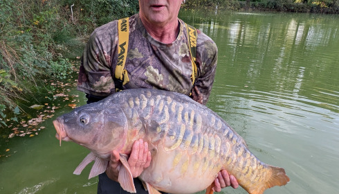 A 50 lb 10 oz fish from Eau De Vie North, Scaly mirror, Sep 2025