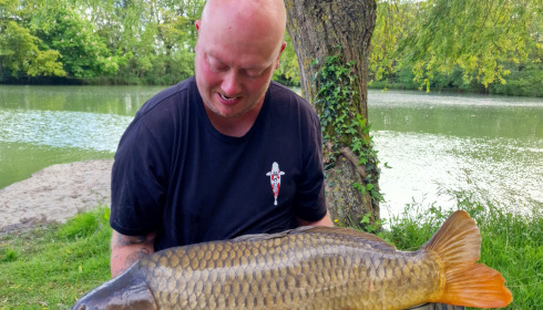 A 39 lb carp from Eau De Vie South, Gavin Money, May 2023