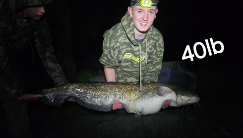A 40 lb fish from Eau De Vie South, Baileys first cat, Apr 2025