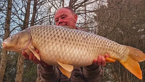 A 26 lb carp from Eau De Vie South, Mar 2025
