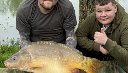 A 34 lb fish from Eau De Vie South, Mirror, Mar 2024