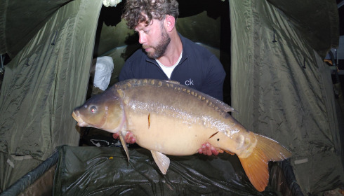 A 38 lb fish from Eau De Vie South, Mirror, Oct 2023