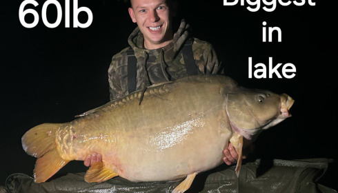 A 60 lb fish from Eau De Vie South, Lovely common, Apr 2025